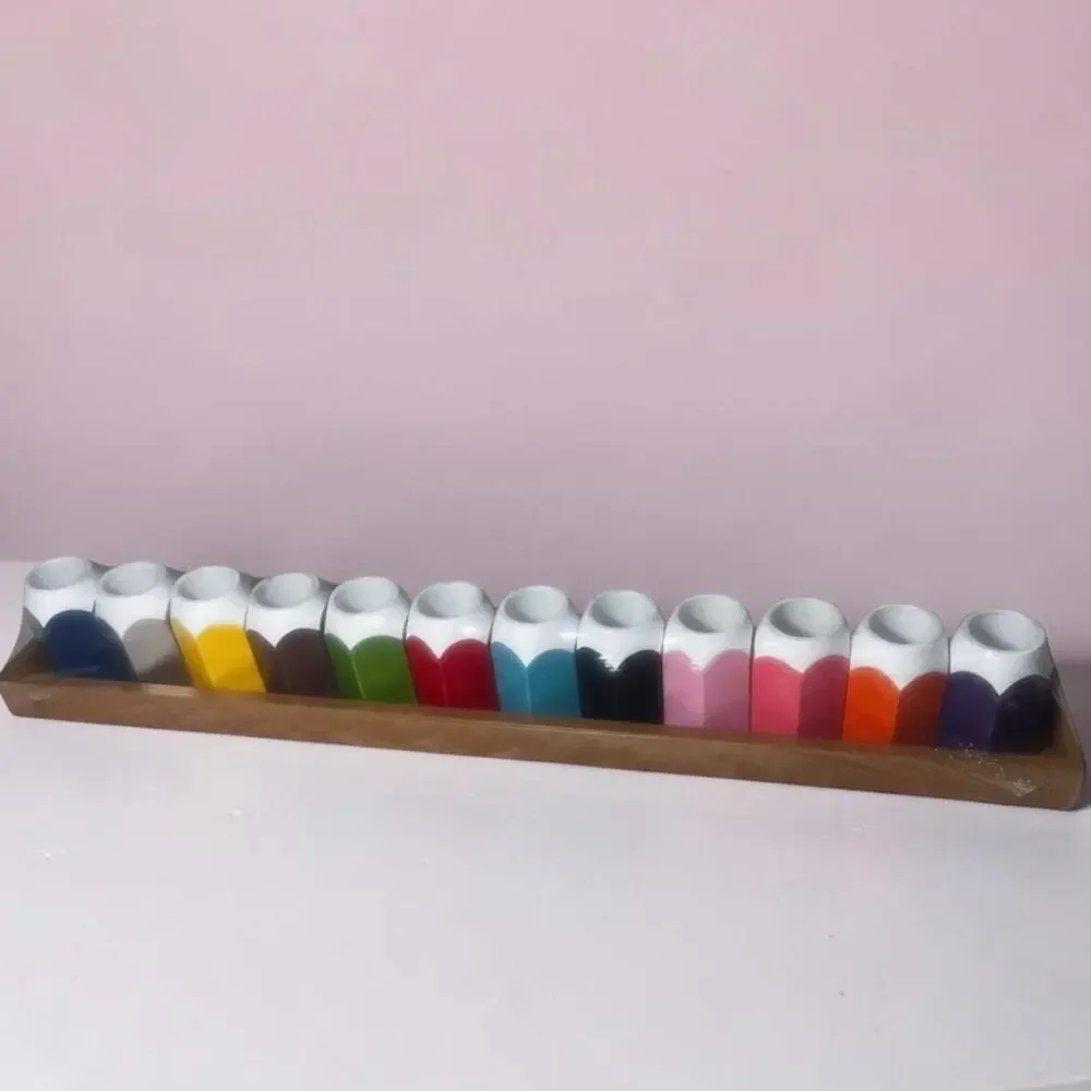 Set of 12 Pencil Shaped Pen & Pencil Holders  for Teachers and Kids of All Ages